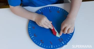 طريقة عمل ساعة تعليمية للأطفال